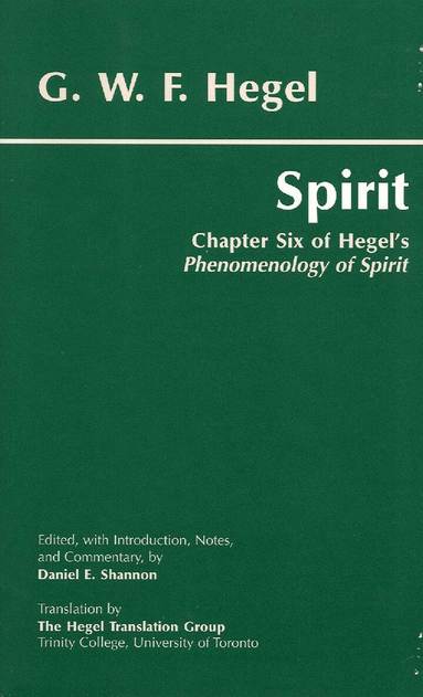 G. W. F. Hegel, Daniel E. Shannon - Spirit, Häftad
