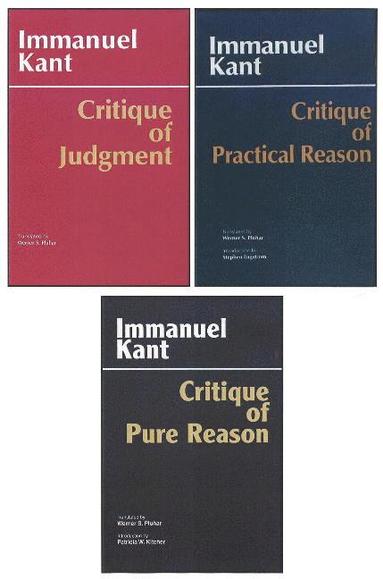 bokomslag Three Critiques, 3-volume Set