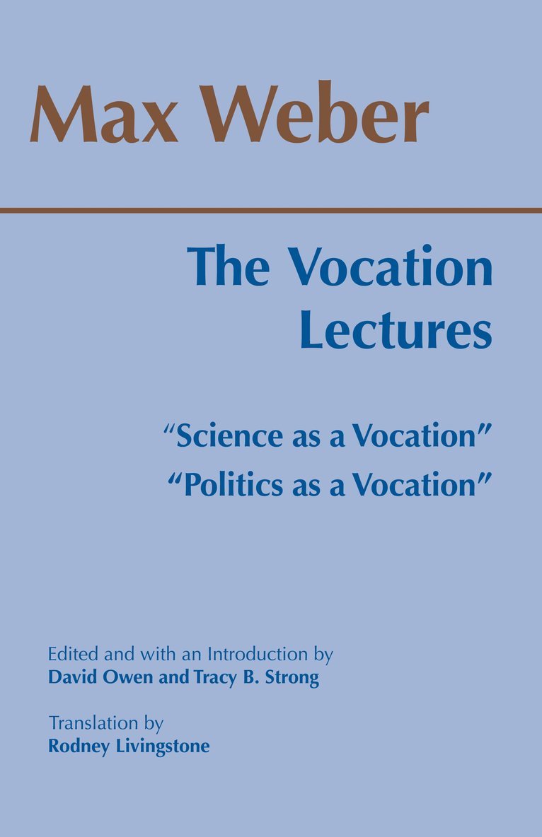 The Vocation Lectures 1