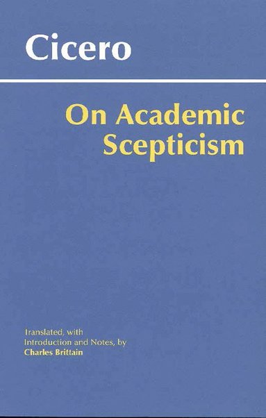 bokomslag On Academic Scepticism