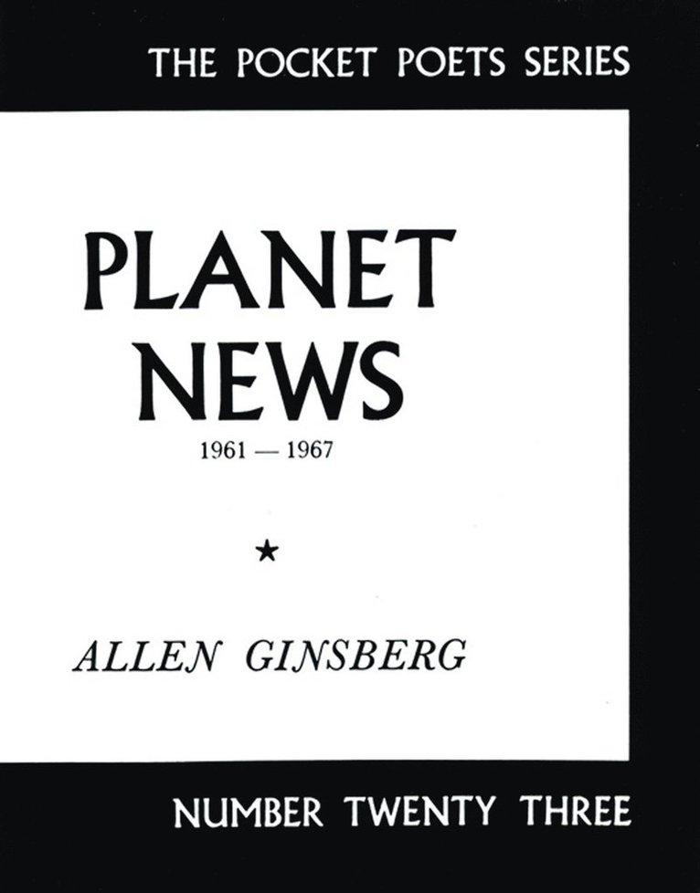 Allen Ginsberg - Planet News, Häftad