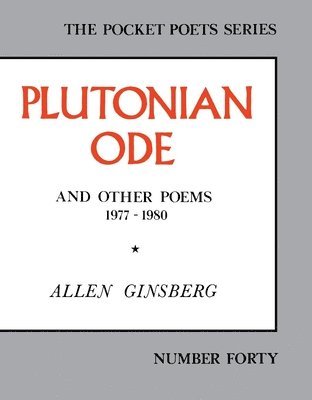 Plutonium Ode and Other Poems, 1977-80 1