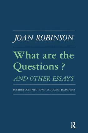 Robert K Robinson - What are the Questions and Other Essays, Häftad