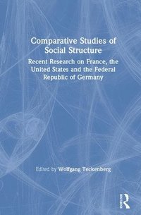 bokomslag Comparative Studies of Social Structure