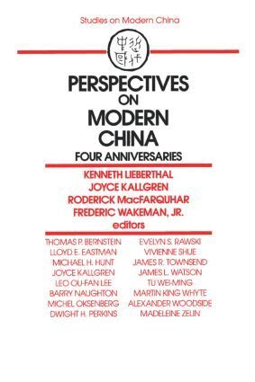 Kenneth Lieberthal, Joyce Kallgren, Roderick MacFarquhar, Frederic Wakeman Jr. - Perspectives on Modern China, Häftad
