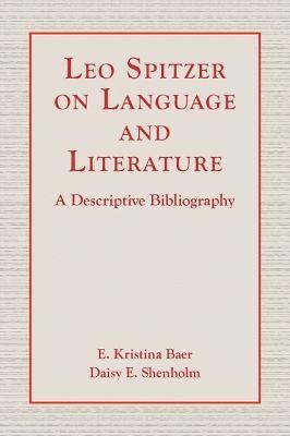 bokomslag Leo Spitzer on Language and Literature