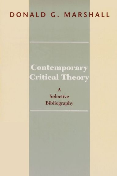 bokomslag Contemporary Critical Theory