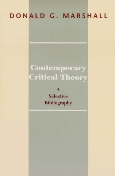 bokomslag Contemporary Critical Theory
