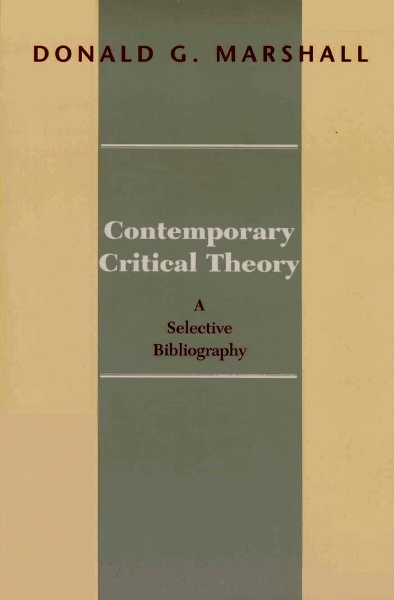 Contemporary Critical Theory