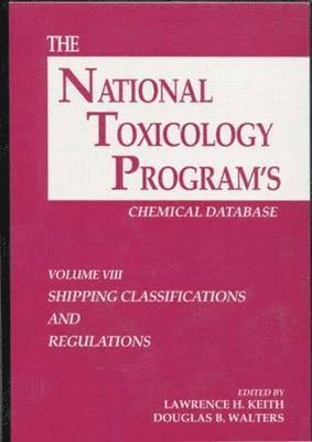 National Toxicology Programs Chemical Database Shipping Classifications And Regulations 1
