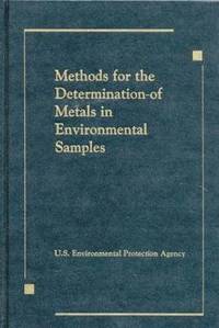 bokomslag Methods for the Determination of Metals in Environmental Samples