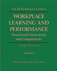 bokomslag ASTD Reference Guide to Workplace Learning and Performance