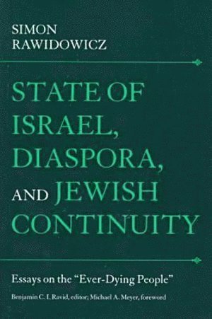 bokomslag State of Israel, Diaspora, and Jewish Continuity