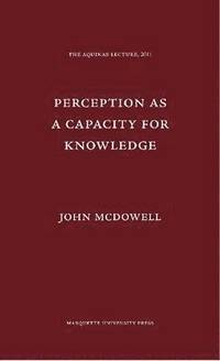 bokomslag Perception as a Capacity for Knowledge