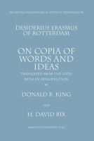 bokomslag On Copia of Words and Ideas