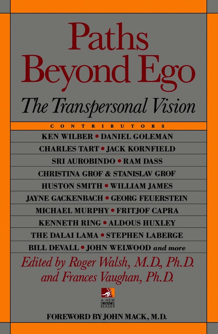 Roger Walsh, Frances Vaughan, Frances E. Vaughan, Walsh Roger et al (Eds), Frances E Vaughan - Paths Beyond Ego, Häftad