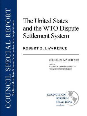 bokomslag United States and the WTO Dispute System