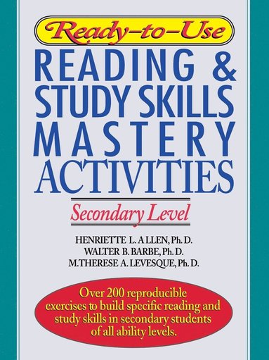 bokomslag Ready-To-Use Reading & Study Skills Mastery Activities