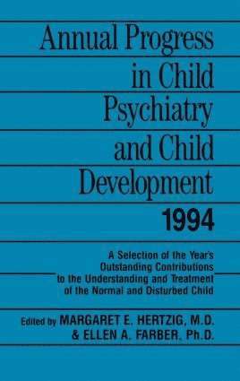 bokomslag Annual Progress in Child Psychiatry and Child Development 1994