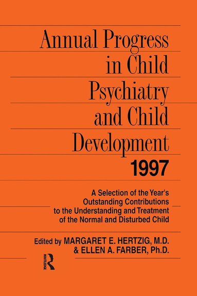 bokomslag Annual Progress in Child Psychiatry and Child Development 1997