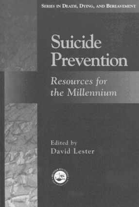 David Lester - Suicide Prevention, Inbunden