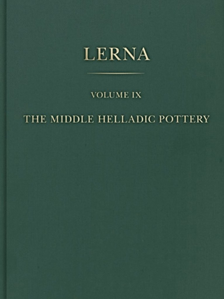 Middle Helladic Pottery (2-volume set)