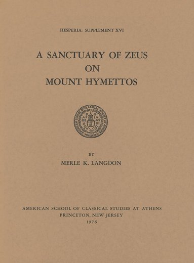 Merle K. Langdon - Sanctuary of Zeus on Mount Hymettos, Häftad