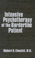 bokomslag Intensive Psychotherapy of the Borderline Patient: Pt. C