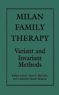 bokomslag Milan Family Therapy