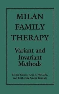 bokomslag Milan Family Therapy