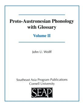 John U. Wolff - Proto-Austronesian Phonology with Glossary, Häftad