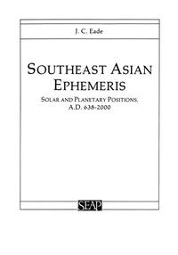 bokomslag Southeast Asian Ephemeris