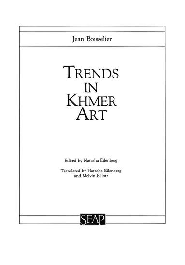 bokomslag Trends in Khmer Art