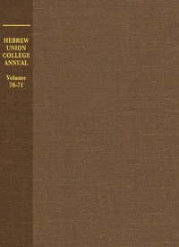 bokomslag Hebrew Union College Annual Volume 70-71