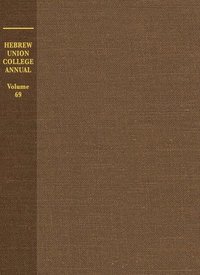 bokomslag Hebrew Union College Annual Volume 69