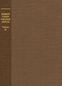 bokomslag Hebrew Union College Annual Volume 65