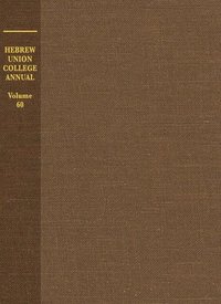 bokomslag Hebrew Union College Annual Volume 60