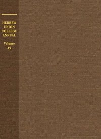 bokomslag Hebrew Union College Annual Volume 49
