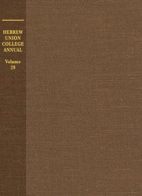 bokomslag Hebrew Union College Annual Volume 29