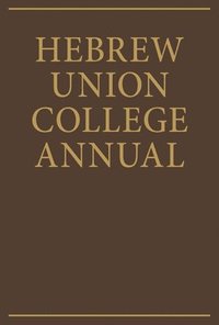 bokomslag Hebrew Union College Annual Volume 27