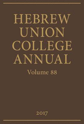 Hebrew Union College Annual 1