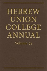 bokomslag Hebrew Union College Annual Vol. 94 (2023)