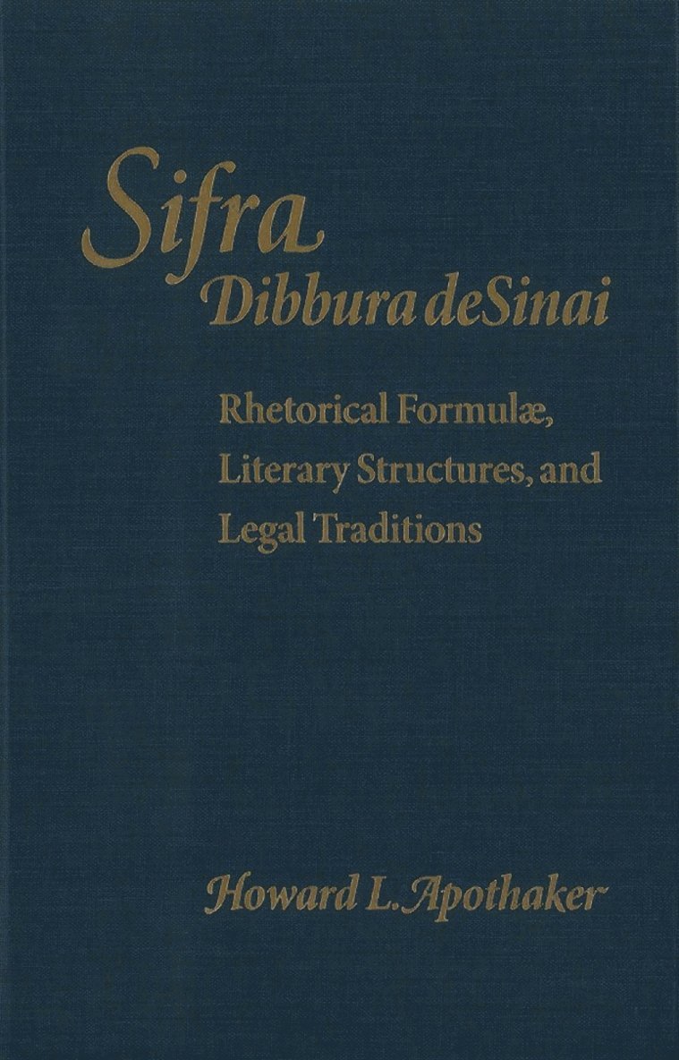 Howard L. Apothaker - Sifra, Dibbura de Sinai, Inbunden