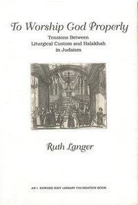 bokomslag To Worship God Properly