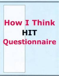 bokomslag HIT-How I Think Questionnaire, Manual and Packet of 20 Questionnaires