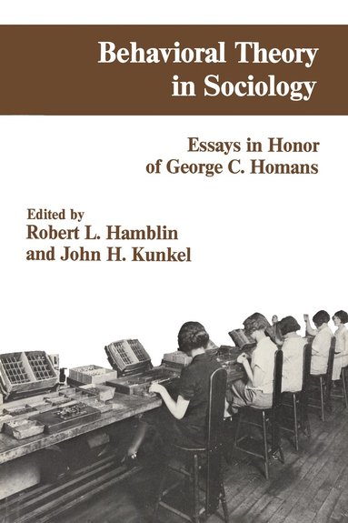 bokomslag Behavioral Theory in Sociology