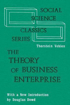 Thorstein Veblen - Theory of Business Enterprise, Häftad