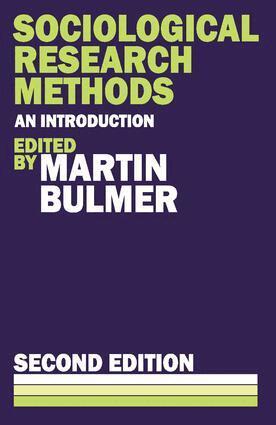 Martin Bulmer - Sociological Research Methods, Häftad