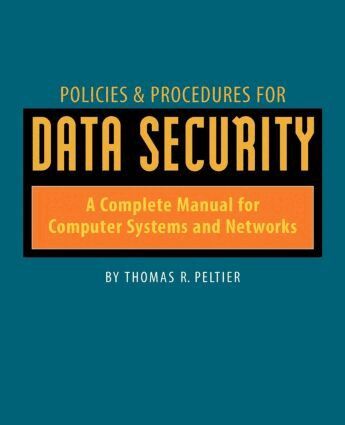 Thomas Peltier - Policies and Procedures for Data Security, Häftad
