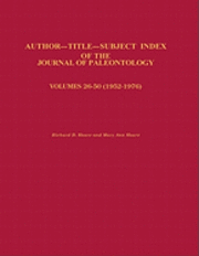 Index of the Journal of Paleontology 1